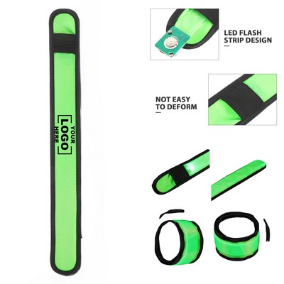 LED Reflective Clapping Popping Bracelet Light-Up Wrist Night Running Arm Band