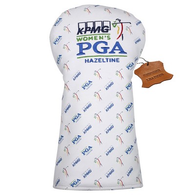 New Dual Decoration Micro-Print Leather Driver Cover