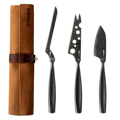Boska Cheese Knife Set Monaco+ Dark - Black
