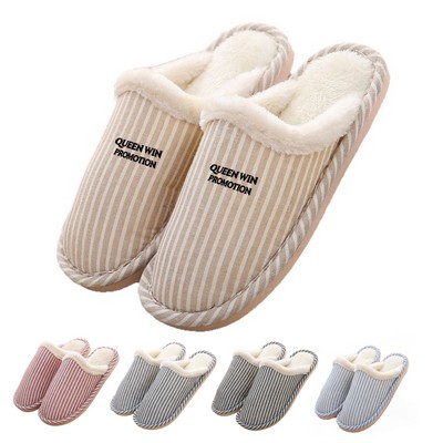 Cozy Striped Winter Footwear