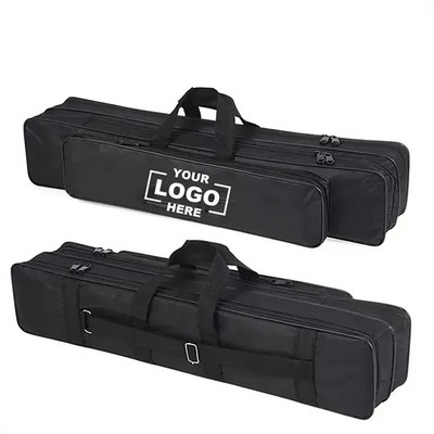 Double Layer Fishing Rod And Tackle Bag With Organized Compartments