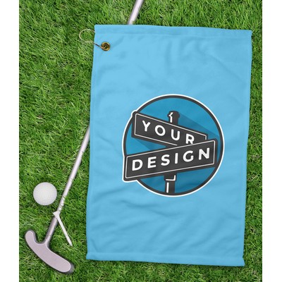 22" x 42" Sublimated Golf Towel with Grommet Option