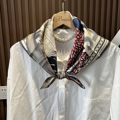 Custom 23.6" x 23.6" 100% Silk Square Scarf Mulberry Twill Silk Scarf