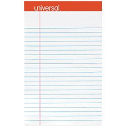 White Perforated Ruled Writing Pads