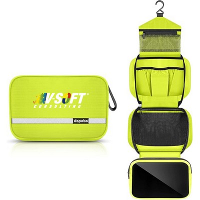 Travel Toiletry Bag for Women, Waterproof Makeup Bag Shaving Bag with Hanging Hook