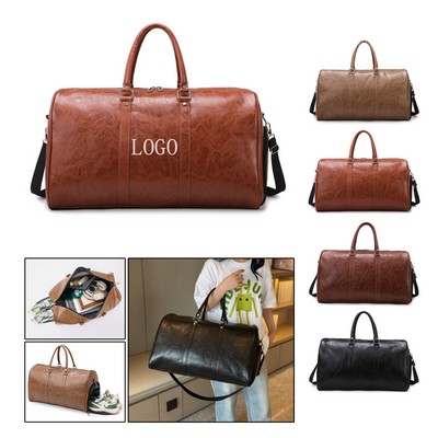 Stylish Leather Travel Storage Bag