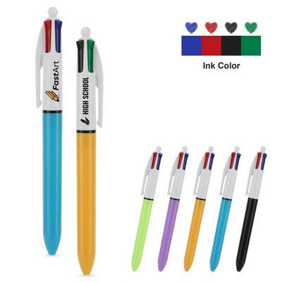 Four-color retractable ballpoint pen