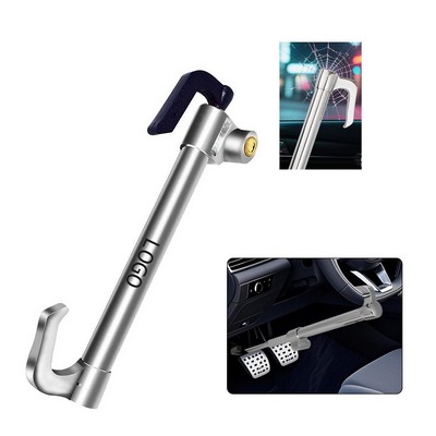 Anti-Theft Retractable Double Hook Steering Wheel Brake Lock