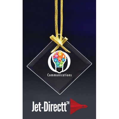 Jade Square Ornament w/ Jet Directt Imprint