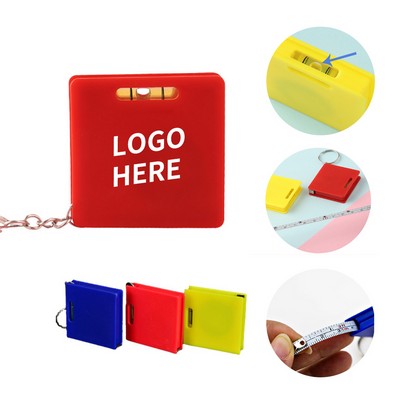 Compact Square Ruler with Keyring