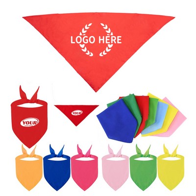 Custom Pet Triangle Saliva Bandana With Soft Fabric Design