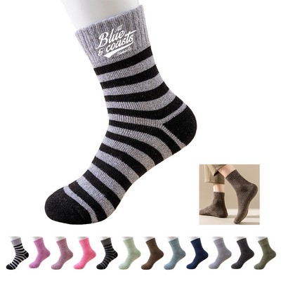 Mid Calf Wool Socks
