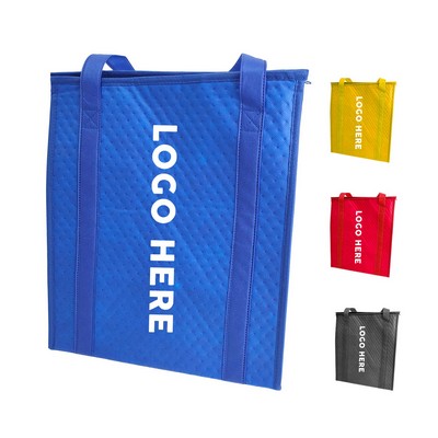 Non Woven Zipper Insulated Tote Bag