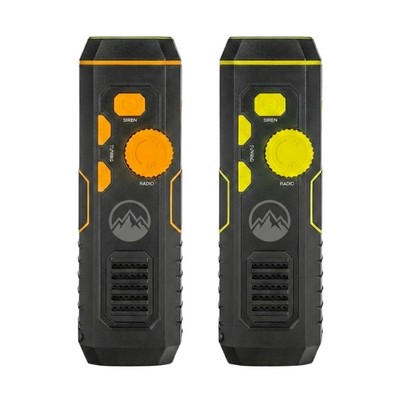 Hand Crank Emergency Radio Flashlight With Siren