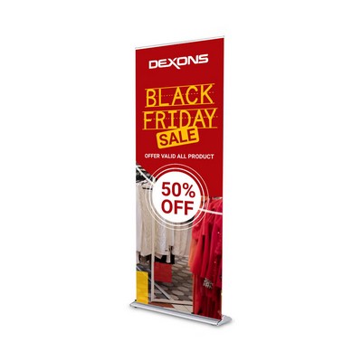 Silverstep 36" x 72" Retractable Banner Stand (Graphic only)