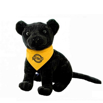 8" Sitting Black Panther Cub Stuffed Animal