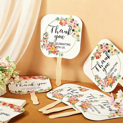 Double Sided Printed Hand Fan