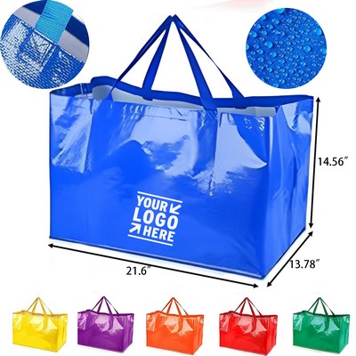 Waterproof Foldable PP Woven Shopping Bag with Handle