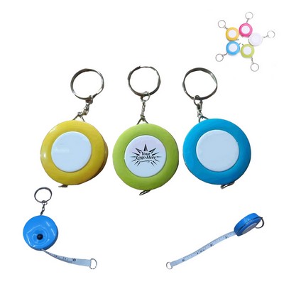Candy Colored Keychain Tape Measure