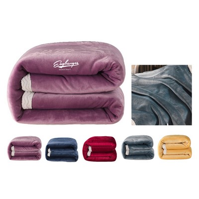 Sherpa Fleece Throw Blanket