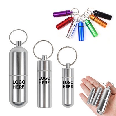 Compact Aluminum Pill Bottle