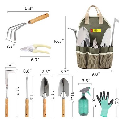 Gardening Tools Set of 9 Garden Hand Tools