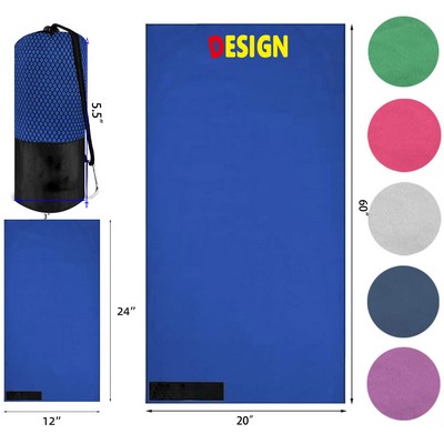 2 Size Microfiber Travel Sports Towel Set