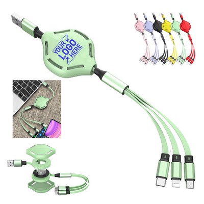 3-in-1 Retractable Multi-Device Charging Cable
