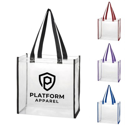 Clear Stadium Tote Bag 12"x 12"