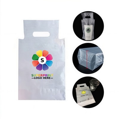 Single Cup Plastic Drink Carrier Pouch