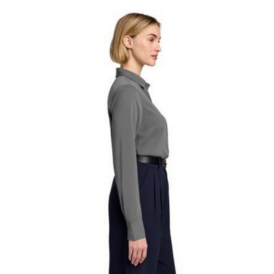 Brooks Brothers Women's Full-Button Satin Blouse