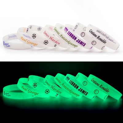 Glow-in-the-Dark Silicone Wristband – Custom Logo Promotional Bracelet