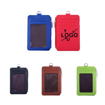 Zippered Work Card Holder