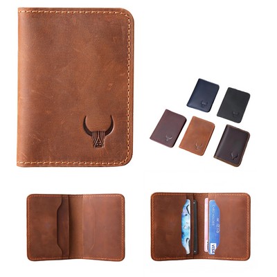 Genuine Leather Card Holder Wallet