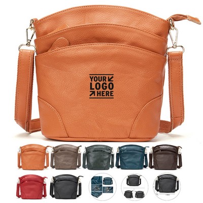 Classic Leather Crossbody Bag