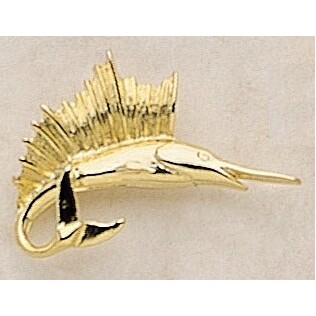 Swordfish Marken Design Cast Lapel Pin (Up to 1 1/4")