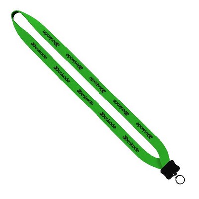 3/4" Neoprene Lanyard with Plastic Clamshell & O-Ring