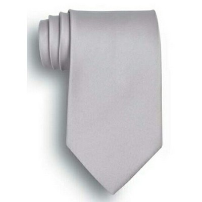 Light Grey Silk Tie