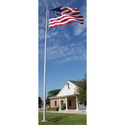 25' Architectural Series Pole with Internal Halyard - Satin