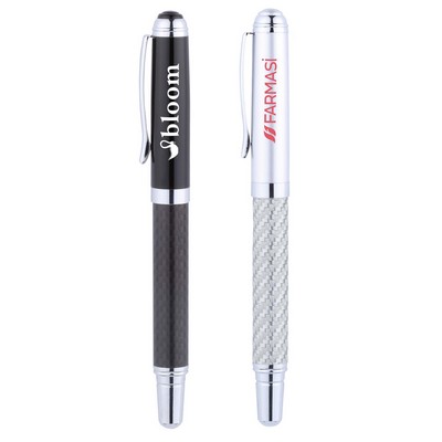 Obsidian Roller Brass Cap-Off Roller Ball Pen