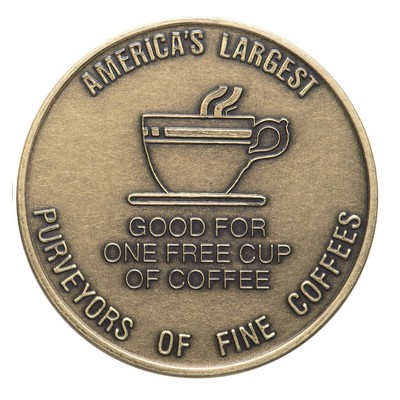 Antique Brass/Verbronze? Coin - Medallion (39mm, 10 ga)