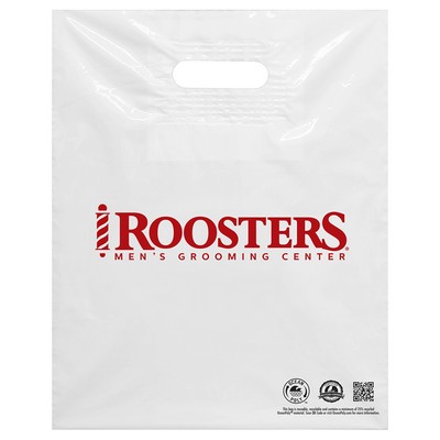 1.75 Mil Standard Gauge Patch Handle Bag (12"x15"x4")