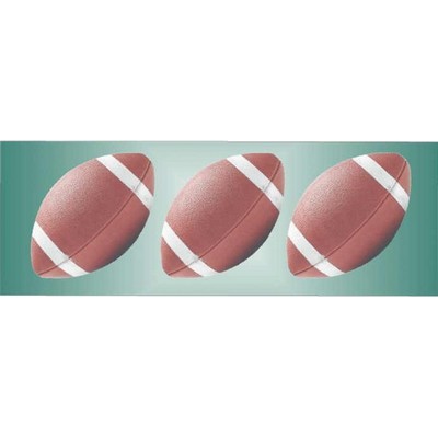 Football Panoramic Metal Photo Magnet (1.625"x4.625")
