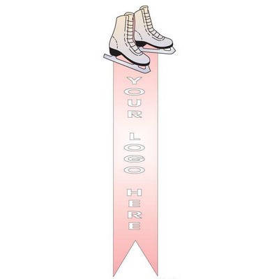 Ice Skates Bookmark w/ Black Back