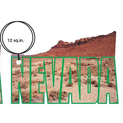 Nevada Desert Key Chain w/Clear Mirrored Back (12 Square Inch)