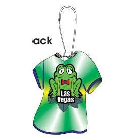 Las Vegas Frog T-Shirt Zipper Pull