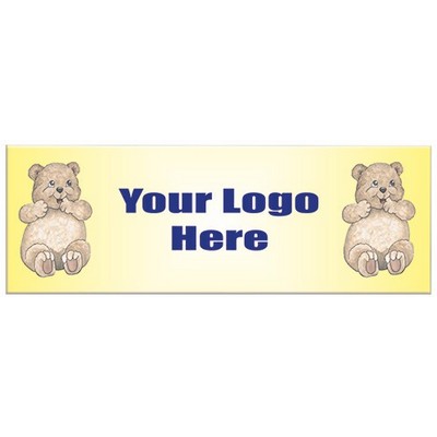 Bear Cub Panoramic Metal Photo Magnet (1.625"x4.625")