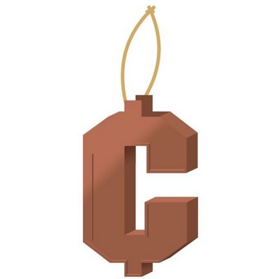 Cent Sign Gift Shop Ornament w/ Mirrored Back (4 Square Inch)