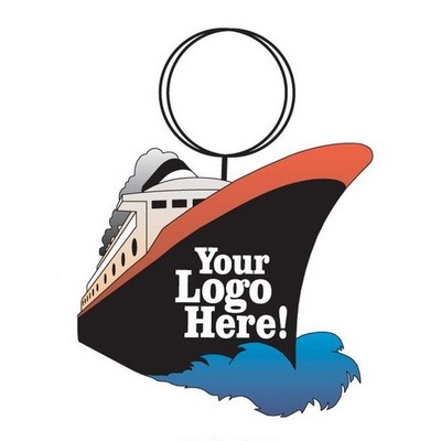 Cruise Ship Executive Key Chain w/Mirrored Back (8 Square Inch)