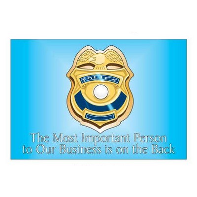 Police Badge Photo Hand Mirror (2"x3")